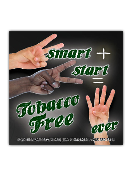 2 Smart 2 Start: Tobacco Free Sticker