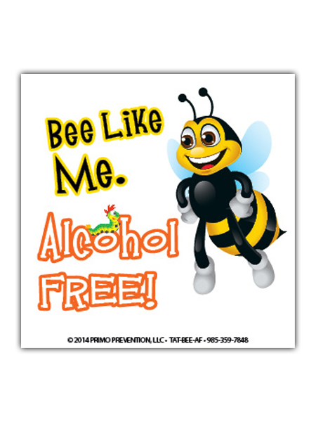 Bee Like Me: Alcohol Free Temporary Tattoo