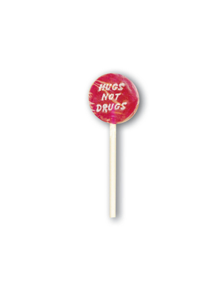 "Hugs Not Drugs" Sucker/Lollipop