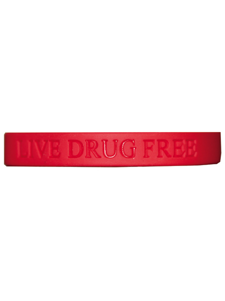 Live Drug Free Silicone Wristband