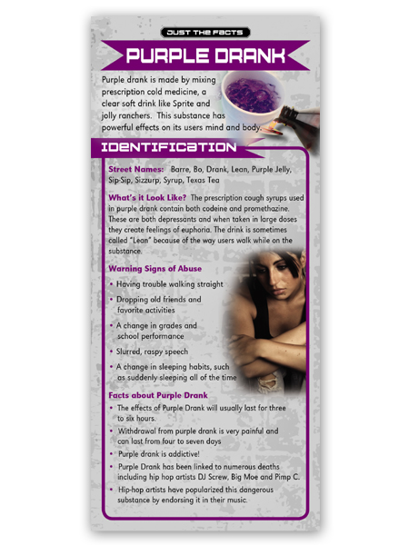 Just the Facts Rack Card: Purple Drank