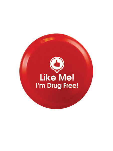 Like Me, I'm Drug Free! 4 inch Flying Disk