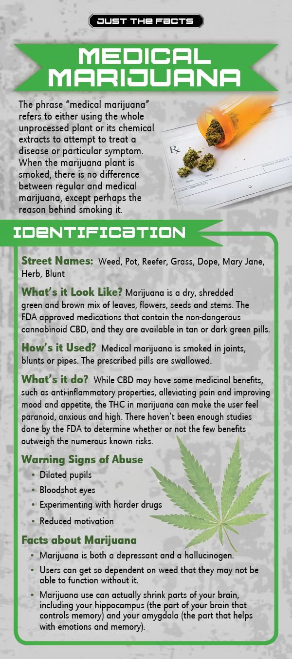 Just the Facts Rack Card: Medical Marijuana - Primo Prevention