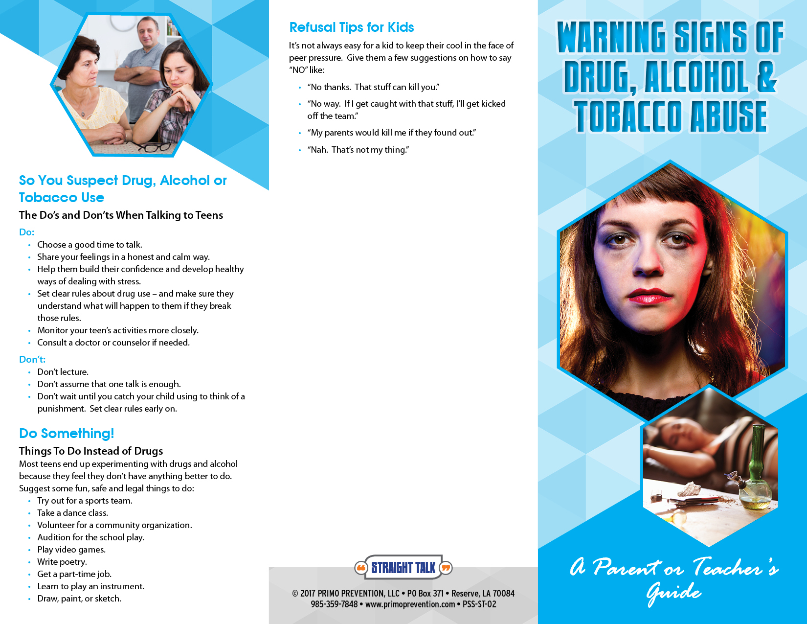 Drug Awareness Brochure Template