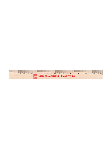 12 inch Wooden Ruler "Drug Free"