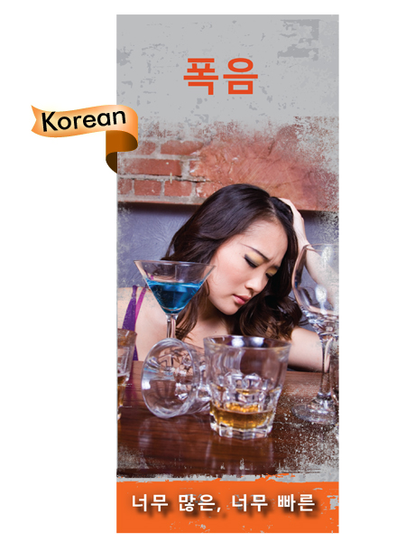 *KOREAN* Binge Drinking: Too Much, Too Fast Pamphlet