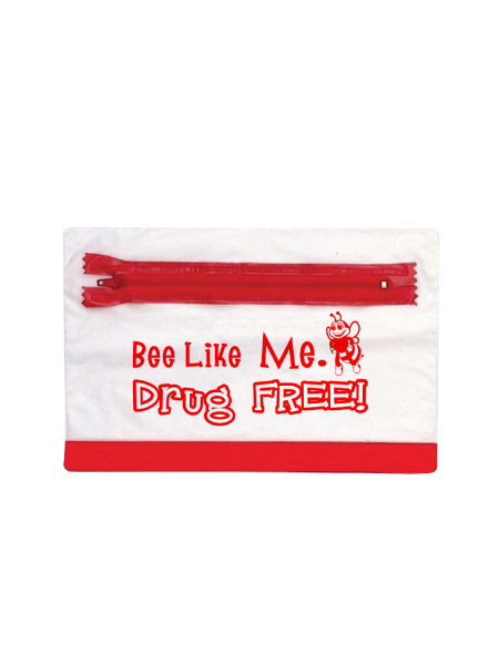 Bee Like Me Drug Free - Pencil Pouch
