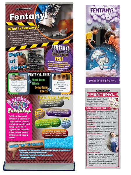 Fentanyl Retractable Banner, Pamphlet & Rack Card Package